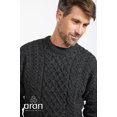 thumbnail image 2 of Aran Woollen Mills Men's 100% Wool Irish Cable Knit Fisherman Sweater Pullover Made in Ireland, 2 of 8