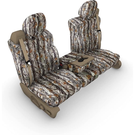 FD9 Durafit Seat Covers, made to fit 2004-2008 F150 XLT Supercab Exact Fit Seat Covers for Front and Back Seats in Camo Endura