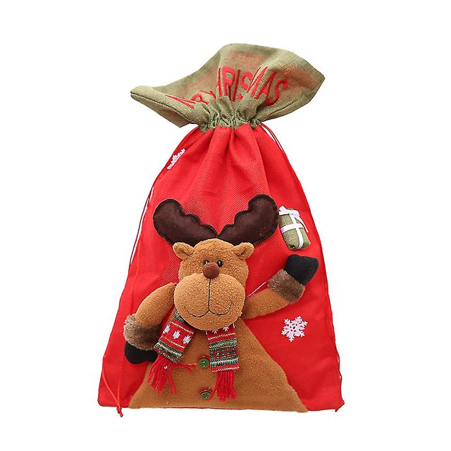 Bolsas de regalo de Navidad Bolsas de embalaje de regalos de Navidad, para niños Paquete de almacenamiento Decoraciones de dulces para fiestas
