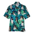 thumbnail image 3 of Camisetas con gráficos de perro flamenco para hombre, ropa con estampado 3D, camisas hawaianas de playa, camisetas de manga corta Y2K, ropa vintage, blusa con solapa, 3 of 5