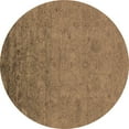 thumbnail image 1 of Ahgly Company Indoor Round Oriental Brown Industrial Area Rugs, 7' Round, 1 of 4