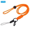 thumbnail image 3 of Unique Bargains Lanière de Cou avec Crochet Porte-Badge Lanières Réglables Porte-Clés Orange 3 Pack, 3 of 7