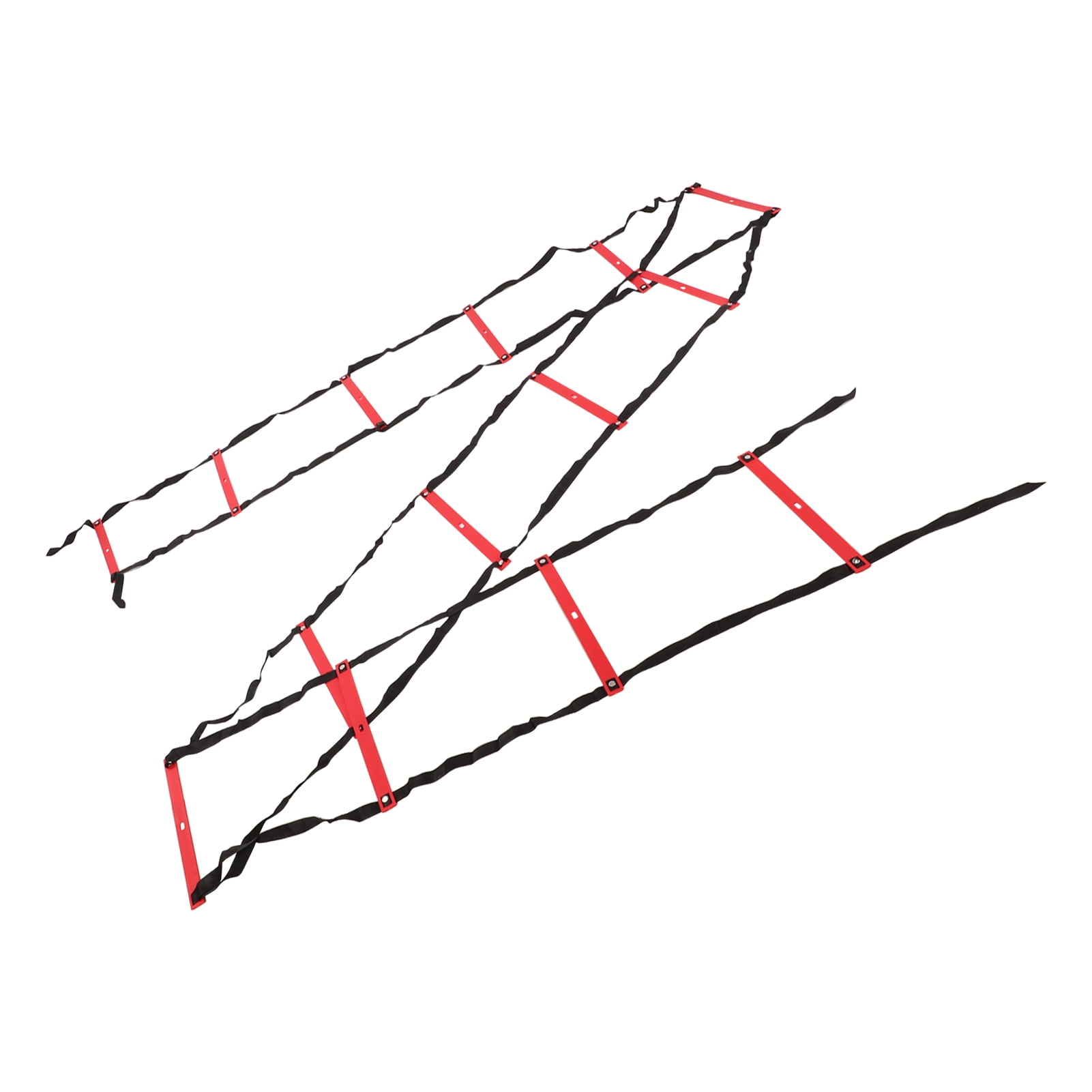 YAHHU 7M 14 Rung Agility Speed Ladder Stairs Red Fitness Soccer Football Speed Ladder Equipment for Outdoor and Indoor Athletic Training (18.5 inches / 47 cm)