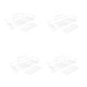 thumbnail image 1 of 4X Estante de Almacenamiento de Baño de Acero Inoxidable Cocina Sin Perforaciones Grande, 1 of 4