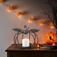 thumbnail image 4 of KMMYS Pumpkin-Shaped Metal Candle Holder, Halloween Decor, Unique Light and Shadow Effects, Decorative Table Ornaments, Versatile Holiday Decorations, Iron Candlestick for Home and Restaurants, 4 of 6