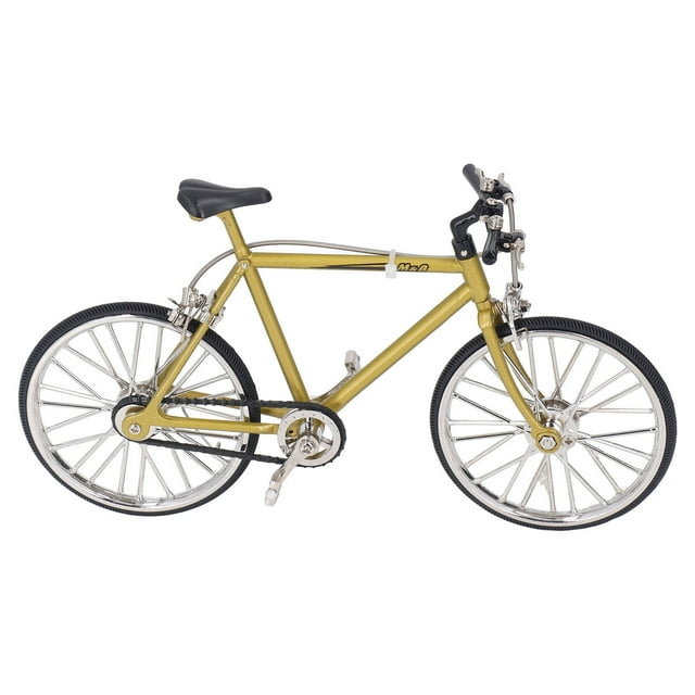 Mini Bicycle Model Metal Rubber Durable Sturdy High Simulation Detachable Bicycle Toy for Home Office Toy