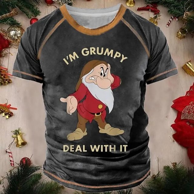 Camisetas Vintage para hombre, trajes navideños, ropa con gráfico de Papá Noel, ropa informal estilo Hip Hop con cuello redondo Extra grande para hombre, camisetas 2023