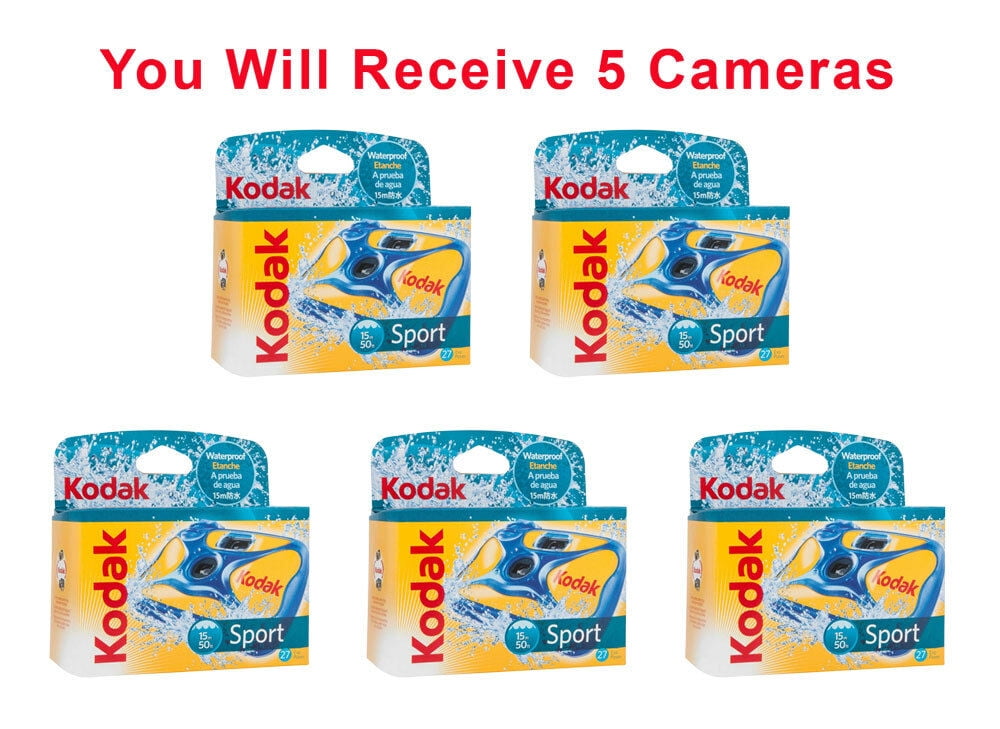 5x Kodak Underwater Disposable Camera Sport Waterproof 35mm Film 27Exp