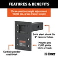 thumbnail image 2 of CURT 48323 Adjustable Pintle Mount for 2-Inch Hitch Receiver, 10,000 lbs, 6-1/2-Inch Drop, 6-Inch Length, 2 of 4