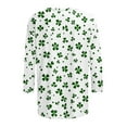 thumbnail image 4 of CLOISE T Shirts for Women 3/4 Sleeve St Patricks Day Plus Size Green Tops Crewneck Holiday Irish Themed Pullover Loose Holiday Blouses, 4 of 5