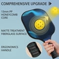 thumbnail image 2 of Pickleball Paddles Set Of 2, Fiberglass Surface, Fluid Smoke Aurora Art Style, 4 Balls & Bag, 2 of 5