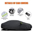 thumbnail image 4 of Housse de Voiture Housses Intégrales pour Berline avec Bande Réfléchissante Protection Solaire Anti-Poussière et Imperméable Résistant aux UV et aux Rayures Universel L, 4 of 8