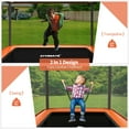 thumbnail image 4 of Gymax 6FT Recreational Kids Trampoline W/Swing Safety Enclosure Indoor/Outdoor Orange, 4 of 10