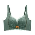 thumbnail image 3 of Purcolt Women's Floral Lace Minimizer Bras Comfort Wireless Full Coverage Bras Lightly Lined Breathable Wirefree Bralettes Everyday Bras, 3 of 8
