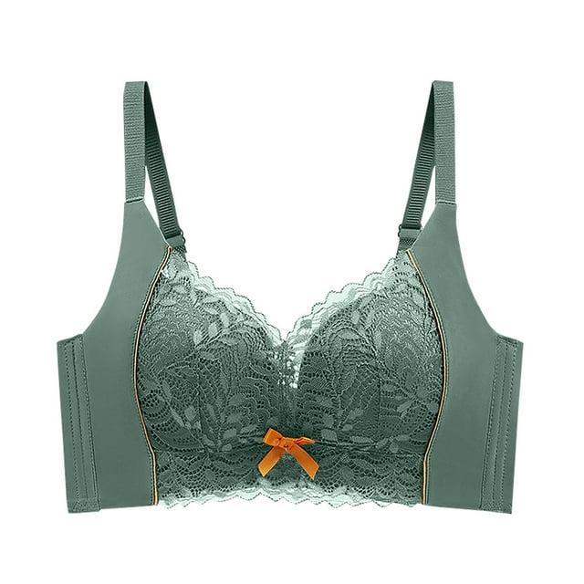 biudgviw Lace Bralettes for Women Wireless Soft Support Push up Full Coverage Bralettes Comfortable Everyday Bras