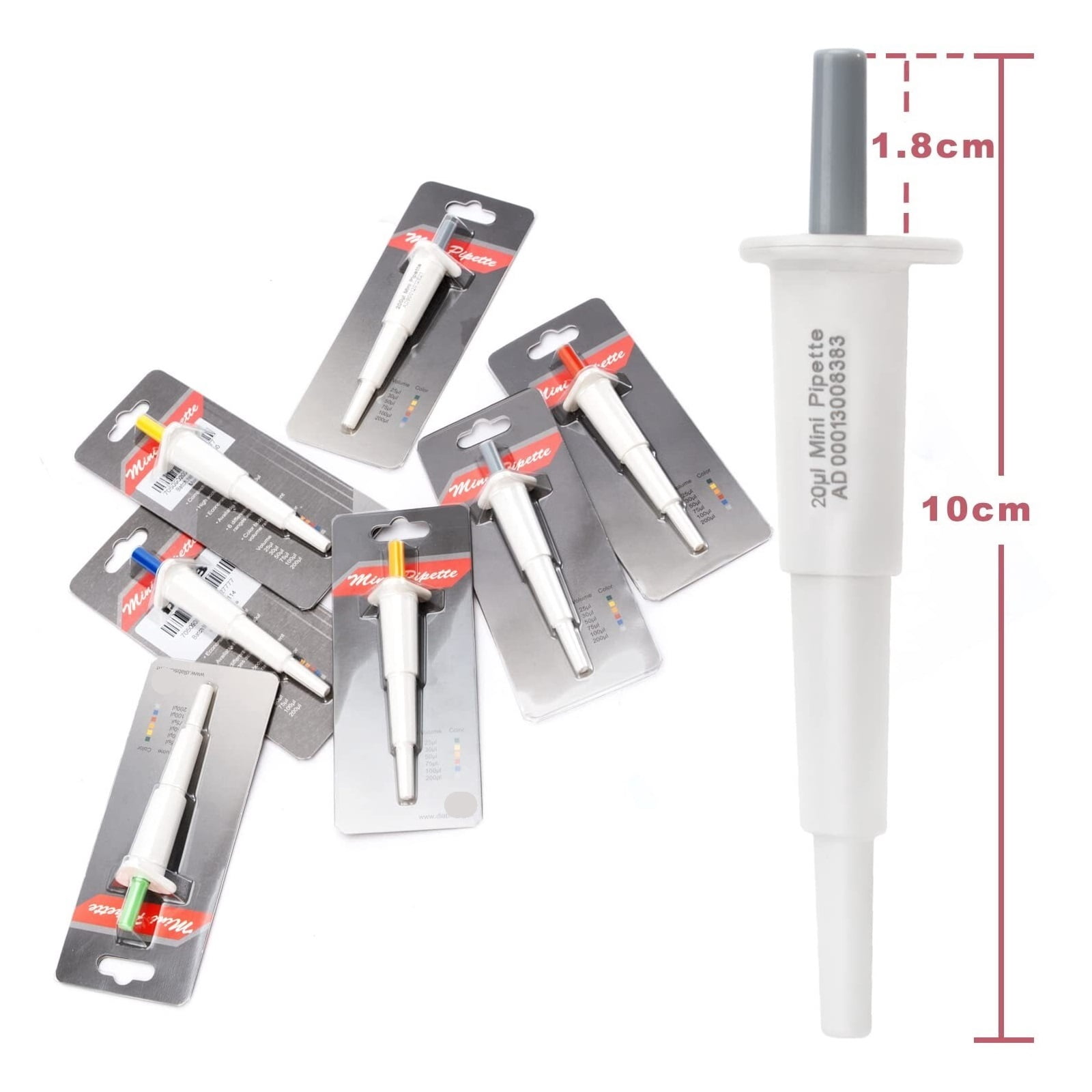 Mini Fixed Volume Pipette Manual Single Channel Pipettor Laboratory Micro Pipette ,Precision & Accuracy