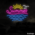 thumbnail image 2 of Craftnamesign Summer Neon Sign, Beach Club Decor, Restaurant Wall Art, 2 of 4