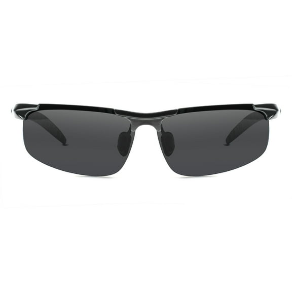 SUNVOES Sports Sunglasses for Men Polarized UV400 Black Outdoor Fishing Cycling Driving