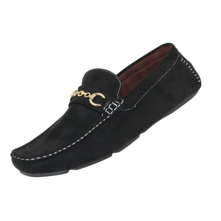 

Amali Mens Faux Suede Ecker Driving Moccasin Slip On Loafer Black Size 8.5