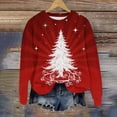 thumbnail image 7 of Zormilly Christmas Sweatshirts for Women Fleece Long Sleeve Crewneck Oversized Sweatshirt Printed Casual Pullover, S-2XL, 7 of 7