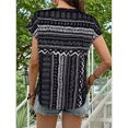 thumbnail image 4 of Blusas de Verano de Corta para Mujer, Blusas Elegantes e Informales, Color Negro, Talla M, 4 of 9