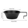 thumbnail image 2 of Olla de camping apilable con asa para picnic, senderismo, viajes (250 ml), negro, 2 of 4