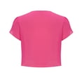 thumbnail image 6 of APEXFWDT Shrugs for Women Chiffon Bolero Shrug Short Sleeve Open Front Summer Cropped Cardigan for Dresses，M,Hot Pink, 6 of 6