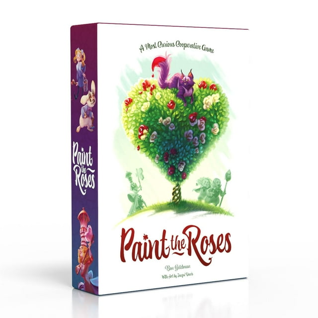 North Star Games - Juego de mesa Paint The Roses - Juego de mesa de rompecabezas de estrategia Alicia en el país de las maravillas - 2 a 5 jugadores - Tiempo de juego promedio 60 minutos