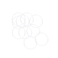 thumbnail image 4 of Uxcell 30mm OD 27mm ID 1.5mm Width Silicone Seal O-Rings White 10 Pack, 4 of 5