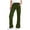 Army Green Linen Pants for Women, variant on Cotton Linen Pant for Women Fashion Side Split Wide Leg Pants with Pockets Solid Color Drawstring High Waisted Trousers Khaki XXL