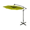 thumbnail image 2 of WestinTrends Albert 10 Ft Offset Patio Umbrella, Solar Powered 32 LED Light Outdoor Pool Hanging Cantilever Umbrella with Infinite Tilt and Crank Lift, Lime Green, 2 of 8