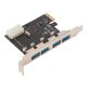 thumbnail image 4 of Tarjeta De Expansión USB 3.0, Fuente De Alimentación Independiente De Tasa De Transferencia De 5 Gbps VIA Chip 4 Puertos Tarjeta De Expansión De 4 Puertos Para Escritorio ANGGREK Otros, 4 of 8