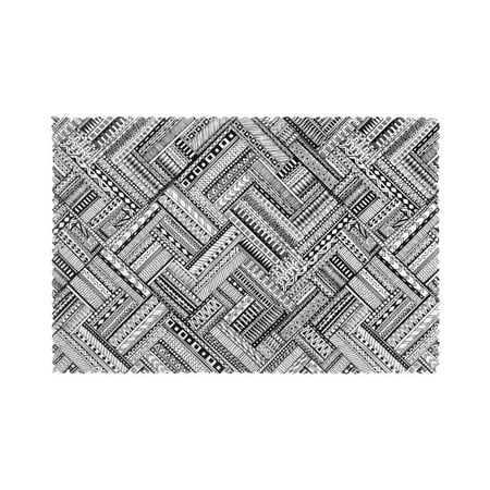 

Home Flower Background Placemats Set Of 6 Washable Wipeable Place Mats Place Mats For Festival Parties Family Dinner (12 X 18inch)