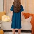 thumbnail image 4 of RXIRUCGD 2025 Vêtements d'Été pour Enfants 3-12 Ans Mode Imprimée Pyjama Rêveur Mi-Mollet Chemise de Nuit, 4 of 5