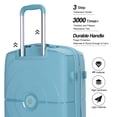 thumbnail image 4 of Landisun Luggage Sets 3 Piece, Hard Shell Suitcase Set with Double Spinner Wheels TSA Lock Carry On and Checked Travel Luggage, Dark Blue (20/24/28), 4 of 8