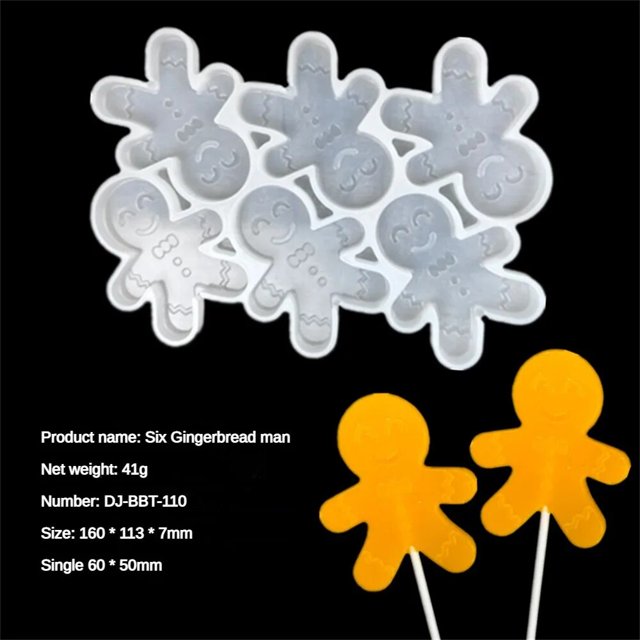 Hollow Heart Shape Silicone Lollipop Molds Easter Bunny Rabbit Snowmen Chocolate Candy Cheese Mould Cake Decorating Tools
