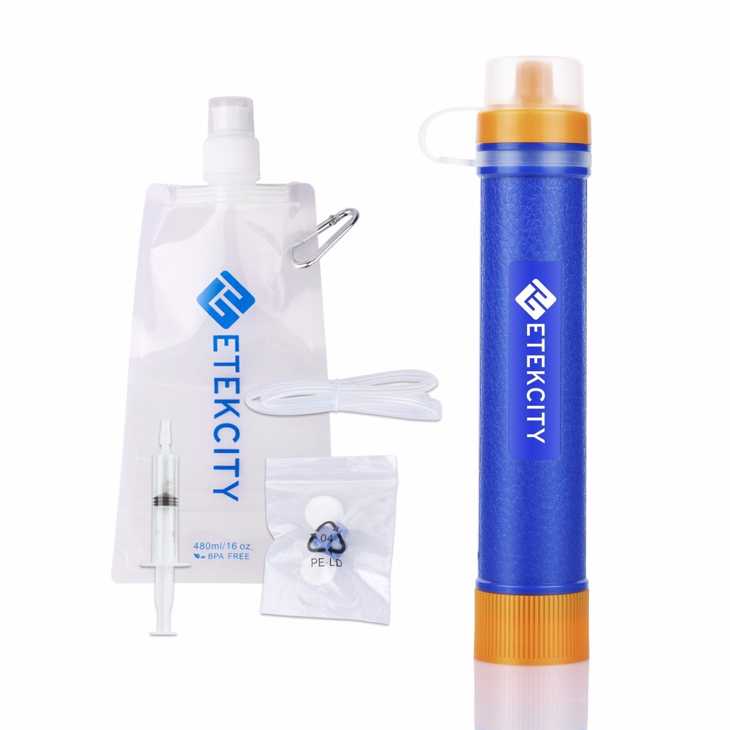 Portable Water Filter Filtration Straw Purifier Survival Gear Hurricane Supply 