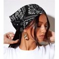 thumbnail image 3 of Yoyauz Floral Elastic Hair Scarf Headband 3PCS Chiffon Head Kerchief Headband Floral Hair Scarves W/Hair Clips Hair Bandanas, 3 of 7