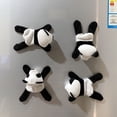 thumbnail image 5 of Bonitas pegatinas magnéticas de dibujos animados para el frigorífico, pequeño panda, muñeco de peluche con succión magnética, regalo de recuerdo para turistas, 5 of 5