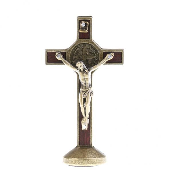 2x Crucifijo de 3.5 Pulgadas, Modelo Jesús, Estatua Pequeña, Decoraciones de Del Hogar, Adorno Del de Instrumentos de Coch Zulema Crucifijo Cruz Adorno Decoración
