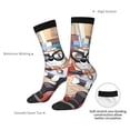 thumbnail image 4 of Masiiu Bluey Pattern Adult Crew Socks, Breathable Color-Block Mid-Calf Socks, Comfortable for Daily Wear and Sports, 4 of 6