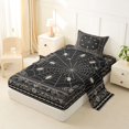 thumbnail image 2 of Manfei White Spider Web Twin Sheets,Halloween Theme Bedding,3-Piece,1 Fitted Sheet and 1 Pillowcase, 2 of 6