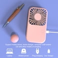 thumbnail image 4 of Bewildely Ventilador de aire de mano eléctrico Ajustable 4W Recargable Estudiante Deportes Ventiladores de refrigeración Regalo Soporte de teléfono de Electrodomésticos Blanco Bewildely HA060739-01B, 4 of 6
