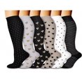 thumbnail image 1 of Lindbes 6 Pairs Women‘s Compression Socks, 1 of 7