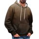 thumbnail image 2 of Dolkfu Sudadera con capucha casual para hombres, sudadera con capucha de color degradado, camiseta de manga larga para el invierno. XL, 2 of 5