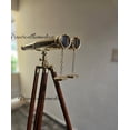 thumbnail image 3 of Personalized Brass Telescope on Adjustable Tripod Stand - Nautical Maritime Binoculars - Home & Office Decor - Christmas and New Year Gift, 3 of 5