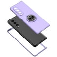 thumbnail image 2 of Nalacover Folding Case for Samsung Galaxy Z Fold4, Rotated Ring Holder Kickstand Rugged PC Shockproof Cover with Magnetic Car Mount Slim Fit Lens Protection Case for Samsung Galaxy Z Fold4, Purple, 2 of 8