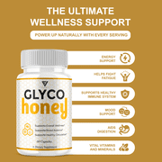 Glyco Honey Blood Support Pills, GlycoHoney Supplement (60 Capsules)