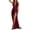 Wine, variant on Cutout One Piece Swimsuit One Piece Swimsuit with Cover up Skirt Maxi Swimwear Sets for Women Tie Neck Bathing Suits Vacation Beach Dresses White S