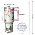 thumbnail image 2 of OBREWU Pioneer Flower Tumbler with Handle and Lid,Pioneer Flower 40oz Double Wall Vacuum Insulated Tumbler,Cups Gift for Women and Men, 2 of 7
